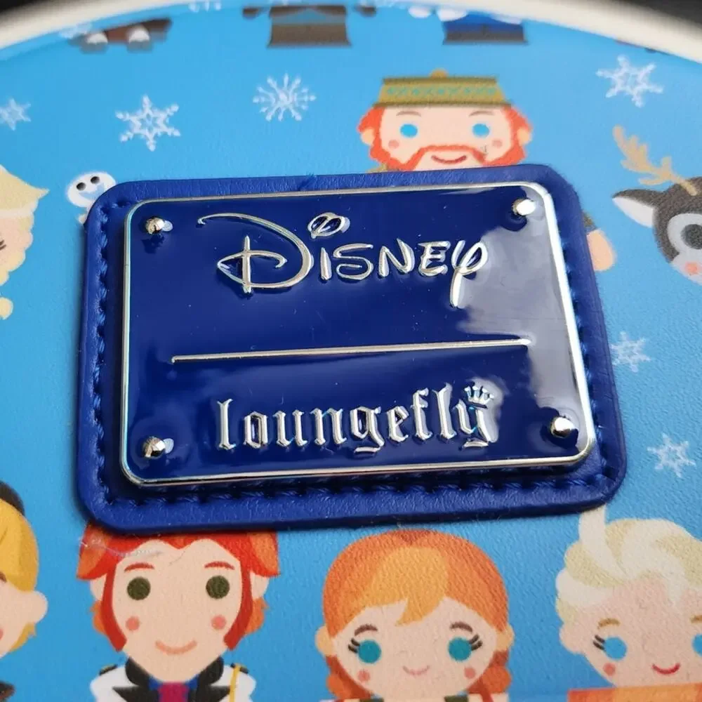 Loungefly Disney Frozen Chibi Mini Backpack Elsa Anna Olaf Bag AOP Vegan Leather